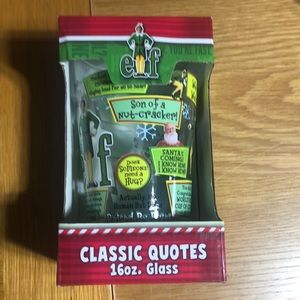 Buddy the Elf classic quotes 26oz glass